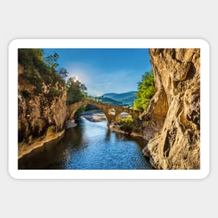 Portitsa bridge & canyon Sticker